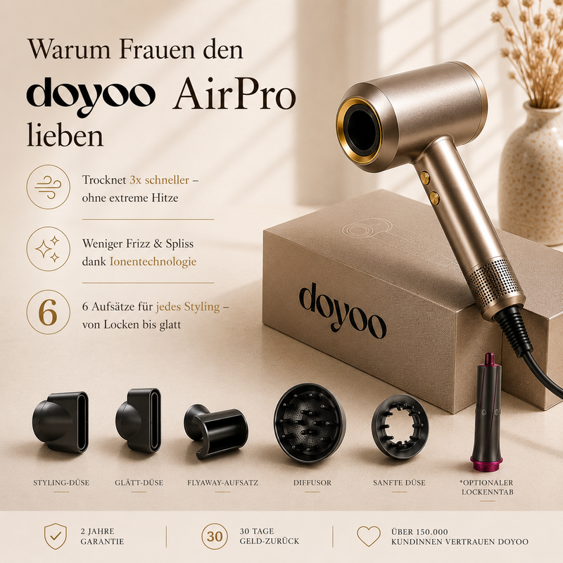 Doyoo™ AirPro 5in1 – Hochleistungsföhn