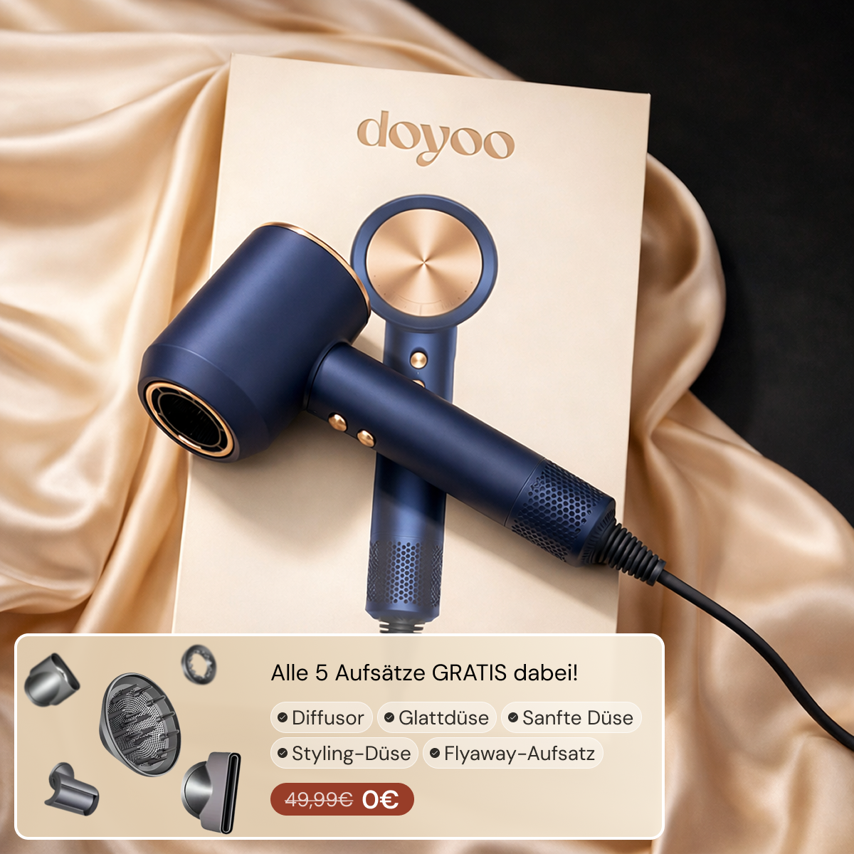 DOYOO AirPro™ 5in1 Hochleistungsföhn